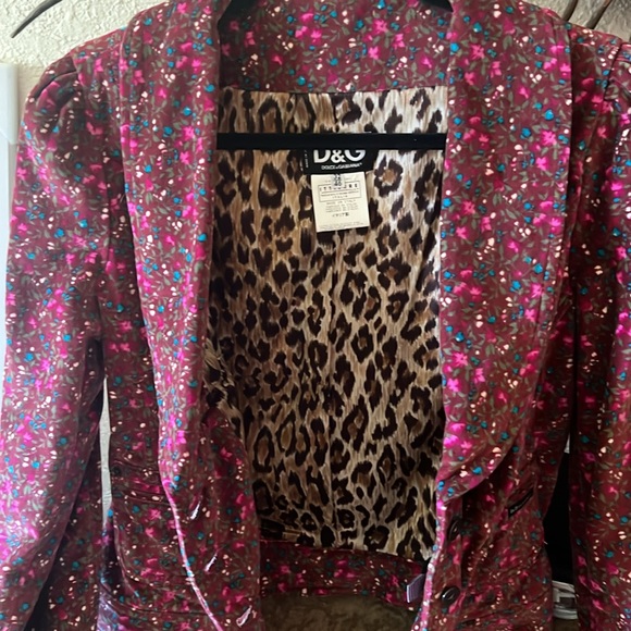 Velvet floral D&G blazer Dolce & Gabbana size 46 - Picture 5 of 11